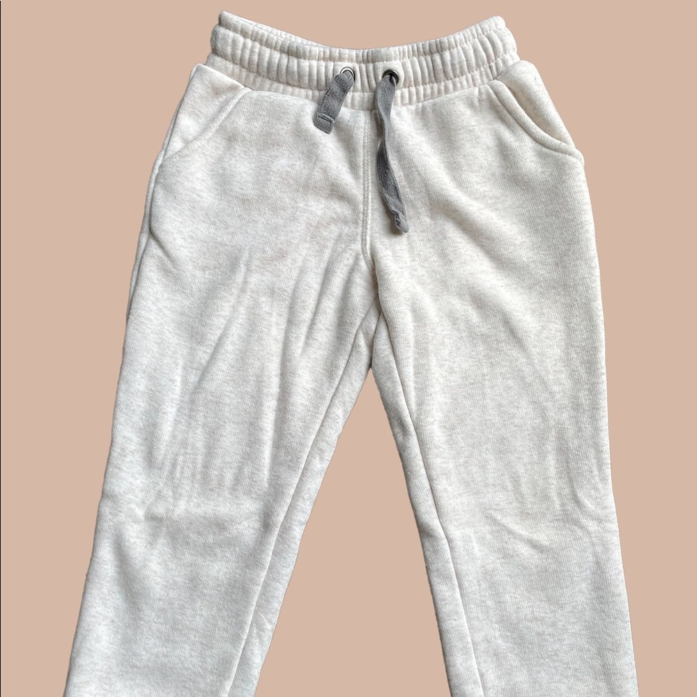 Cat & Jack Drawstring Joggers Cream 6Y